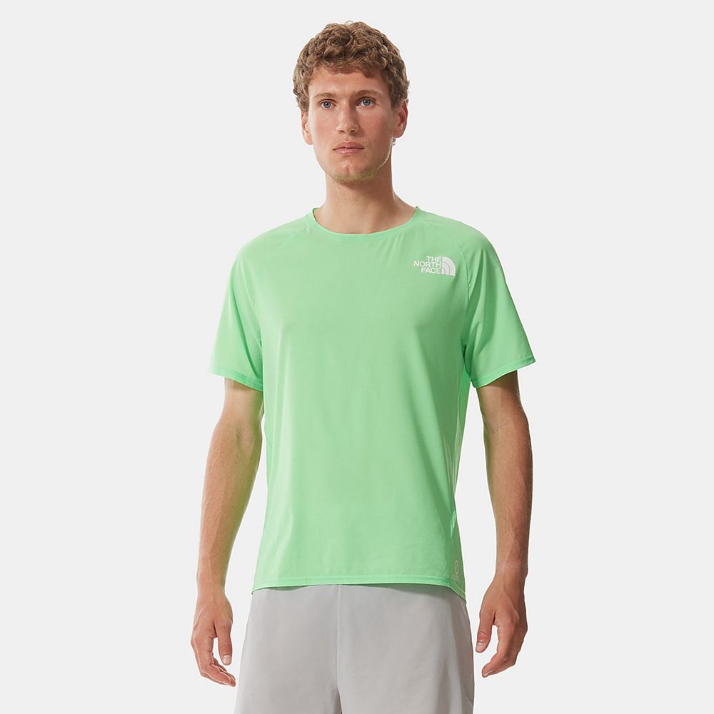 The North Face T-Shirts Mens Australia - The North Face Better Than Naked Green Running & Training (